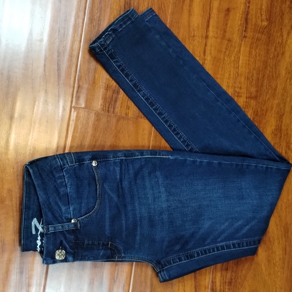 Seven 7 Tummy Less Skinny Denim Jeans Inseam 30" - Picture 2 of 15